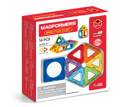 ของเล่น Magformers Basic Plus 14 Set ตัวต่อแม่เหล็ก เพื่อเสริมพัฒนาการเด็ก