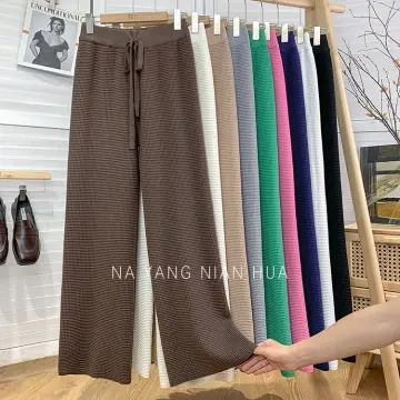 WOMEN SUIT PANTS KOREAN STYLE LOOSE STRAIGHT CIGARETTES PANTS HIGH