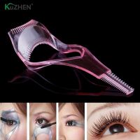 【CW】 3 In 1 Makeup Mascara Shield Guard Curler Applicator Comb Guide Card Tools