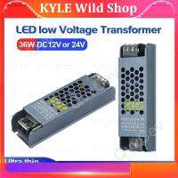 KYLE Wild Shop 36W DC12V/24V Ultra Thin LED Power Supply Lighting Transformers Adapter Switch 36W AC110-265V For LED Strips