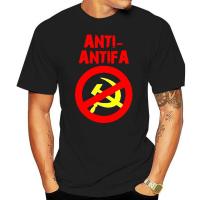 Men Tshirt Anti Antifa Anti Commie T Shirt Limted Edition Cool Tshirt Gildan