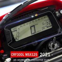 แผ่นฟิล์มกันรอยขีดข่วนสำหรับแผงหน้าปัดมอเตอร์ไซค์สำหรับ Honda CRF300L CRF 300L แรลลี่ MSX125 MSX 125 2021-