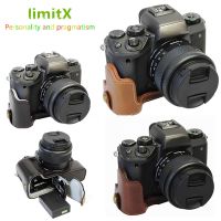 Limitx Pu เวอร์ชันเปิดด้านล่างเคสหนังฐานปกป้องครึ่งฐานสำหรับ Canon EOS M50 Mark II M50MK2กล้องดิจิตอล