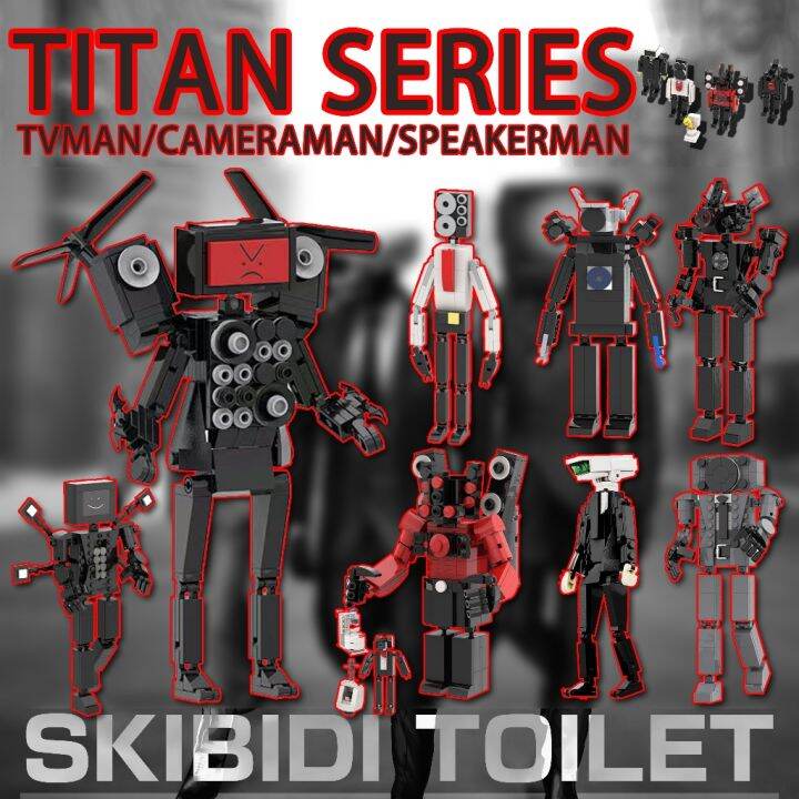 New Arrival ♗ Shangdi Lego Skibidi Toilet Toys Tvman Titan Speakerman Cameraman G Man Skibidi