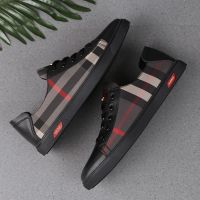 ﺴ♛☂ 2022 Spring New Mens Shoes Casual Leather Shoes Trend Canvas Breathable Youth Small White Shoes Mens 37 Small Size Shoes