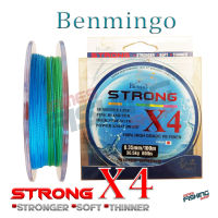 สาย PE Benmingo Strong x4 ถัก 4 สีมัลติ (สลับสี) ความยาว 100 เมตร