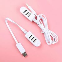 รุ่นลิมิเต็ดเฉพาะ1.2ม. 3พอร์ต USB ฮับ3.0 USB หลายช่อง Splitter ความเร็วสูง Hab 2.1A อะแดปเตอร์ชาร์จในรถยนต์สำหรับแล็ปท็อป PC อุปกรณ์คอมพิวเตอร์วัสดุ ABS