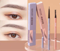 N38501 ดินสอเขียนคิ้ว eyebrow pencil กันน้ำ ดินสอเขียนคิ้วหัวเล็กแบบหมุน ดินสอเขียนคิ้วและแปรงปัดคิ้วในตัวแบบ2in1