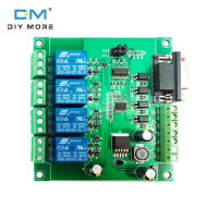 diymore แหล่งจ่ายไฟ,โมดูลรีเลย์สี่ทาง RTU อินพุต4ทางเอาต์พุต DC7-24V/TTL UART ของแท้ RS232