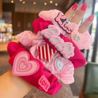 WENTIL สีทึบทึบ ตุ๊กตาบาร์บี้ scrunchie อีลาสติก แฟชั่นสำหรับผู้หญิง เชือกมัดผม ที่มัดผม อุปกรณ์เสริมผม ยางรัดผม สำหรับผู้หญิง