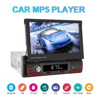 7-inch Car Multimedia Mp5 Player Retractable Screen Bluetooth-compatible Reversing Video Car Radio