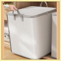 VERMILL พร้อมที่จับ ถุงเก็บผ้านวม พับเก็บได้ ที่จัดระเบียบเสื้อผ้า ถุงเก็บเสื้อผ้า ของใหม่ แบบพกพาได้ กล่องคัดแยกผ้าห่ม บ้านในบ้าน