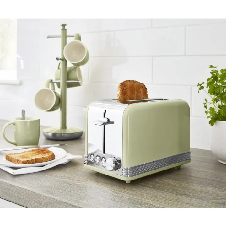 2Slice Bread Toaster with Bagel Defrost Settings Toast Boost SlideOut