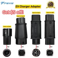 FWHW EVSE Adaptor For TESLA GBT Type 1 To Type 2 EV Adapter Convertor SAE J1772 To Tesla EV Charger Connector For Electric Car