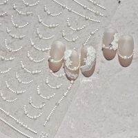 DIY Nail Design Nail Art Inspiration Japanese Vintage Nail Stickers Nail Art Accessories Pearl Silver Drill French