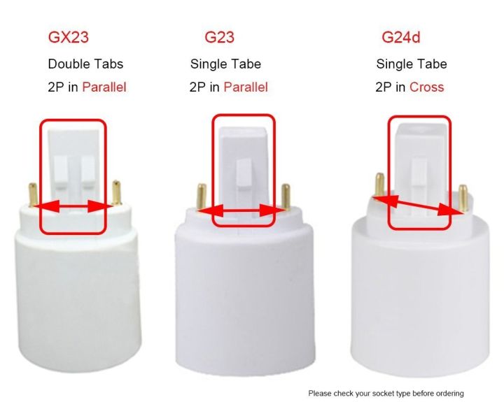 g23กับ-e27อะแด็ปเตอร์ฐานโคมไฟ-g23ถึง-e26-e27ตัวแปลงฐานโคมไฟ-cfl-อะแดปเตอร์ตัวยึดเครื่องแปลงสัญญาณโคมไฟหลอดไฟฮาโลเจน-led