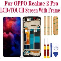 ต้นฉบับสำหรับ OPPO F9/F9 Pro หน้าจอแสดงผล LCD สัมผัสทำให้เป็นดิจิทัลประกอบสำหรับ OPPO Realme 2 Pro RMX1801/07พร้อมที่เปลี่ยนกรอบกรอบหน้าจอ