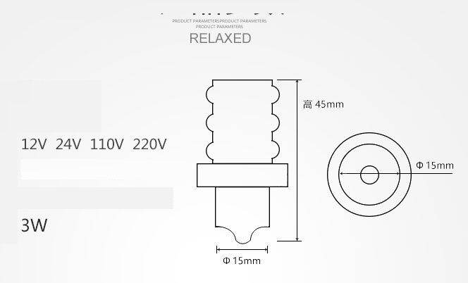 หลอด-led-ขั้วแบบ-b15-สำหลับ-tower-light-24vdc-12vdc-220vac-สีขาว-สีเขียว-สีเหลือง-สีแดง-สีน้ำเงิน