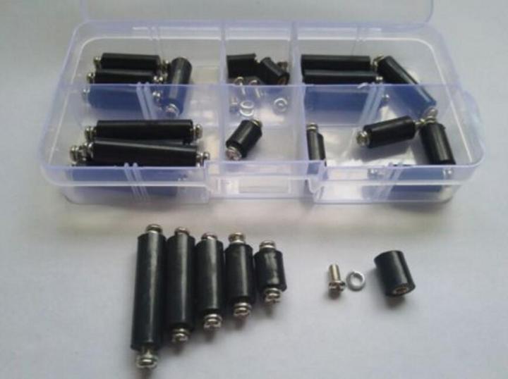 25pcs-m3-double-pass-insulation-board-bakelite-standoff-spacer-screws-washers-machine-screws-nails-screws-fasteners