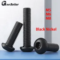 M5 M6 M8 Button Head Allen Screw Pan Head Hex Socket Blots Black-Nickel Plated High Tension 10.9