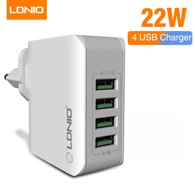 LDNIO ที่ชาร์จ4พอร์ตเอาท์พุต USB ที่ชาร์จ USB อัตโนมัติอะแดปเตอร์ชาร์จเร็วที่ชาร์จโทรศัพท์