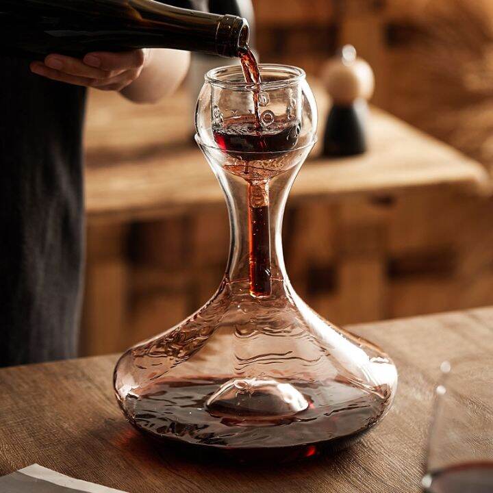 1800ML Big Decanter Handmade Crystal Red Wine Brandy Champagne Glasses Decanter Bottle Jug
