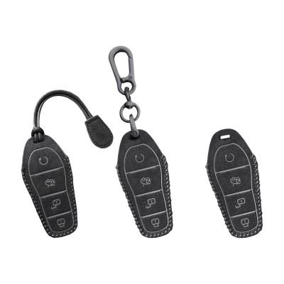 dfthrghd Car Key Shell Suede Holder Car Accessories Replacement Key Bag for Byd Yuan Plus