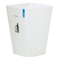 CEA ถังขยะ  พลาสติกทรงสี่เหลี่ยม 5.5 ลิตร ขนาด 19.3x23.2x19.3 สีขาว SQUARE DUSTBIN 5.5 LITE WHITE ที่ใส่ขยะ  Trash bin