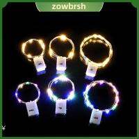 ZOWBRSH ตกแต่งวันหยุด ปีใหม่ งานแต่งงาน ไฟ LED ลวด นางฟ้า ไฟสตริง โคมไฟพวงมาลัย