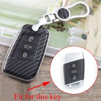 ☬ Remote Key Fob Cover Fit For Volkswagen Passat B8 Magotan Arteon 2017 2018 2019 Key Case Bag Shell Holder Accessories Parts