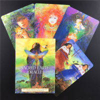 Sacred Earth Oracle Cards ชุดเกมสำหรับครอบครัว Party Supplies เกมกระดาน Entertainment Tarot Cards Deck