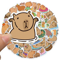 50ชิ้นอวบ Capybara การ์ตูนน่ารักสีน้ำตาลสัตว์สติ๊กเกอร์ S Crapbook แล็ปท็อปศัพท์กระเป๋าไดอารี่รถขวดสติ๊กเกอร์เด็กของเล่น