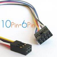 10ชิ้น/ล็อต10P ถึง6P สายเชื่อมต่อ10Pin-6Pin Dupont Line Transfer Line AVR ดาวน์โหลดสายไฟฟ้าชิ้นส่วน