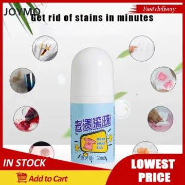Portable Decontamination Pen Dust Cleaner Oil Stain Cleaning Remover Roller  Brush Rub Wipe Fabric Cloth Stain Remover Pen 50ML