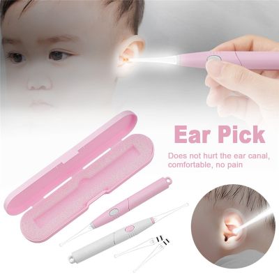1 Set Baby Ear Cleaner Wax Removal Flashlight Earpick Cleaning Earwax Remover Curette