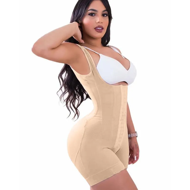 Cincher Compression Waist Trainer Full BodyShaper Underbust Slim Sheath Corset  Girdle Butt Lifter Bodysuit Women Colombianas