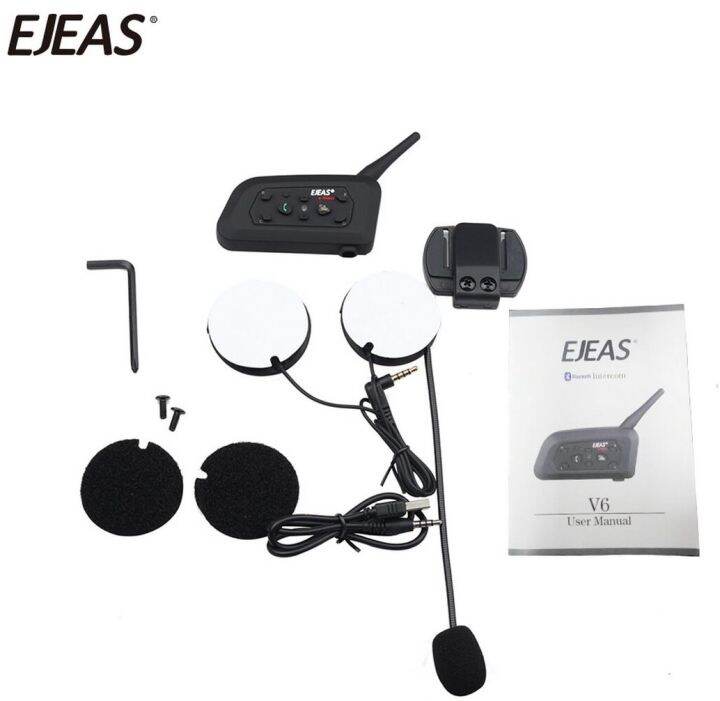 EJEAS V6 Pro Waterproof 1.2KM Motor Motorcycle Bluetooth