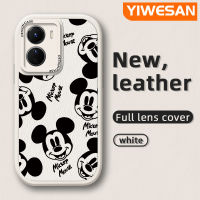 YIWESAN เคสโทรศัพท์หนังกันกระแทกสำหรับ VIVO Y16 Y35 5G Y56 5G ดีไซน์ใหม่ลายการ์ตูนเคสป้องกันเลนส์กล้องแฟชั่นแบบบางเคสซิลิโคนนิ่ม