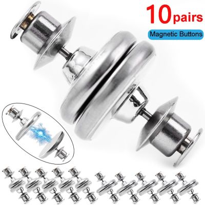 Free Metal Buckle Strong Curtain Clip For Home Magnet Detachable Closed 10pairs Nail Office Button Tool Magnetic Shading Buckles