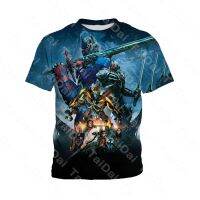 Transformers T-shirt  summer new 3D printing short-sleeved boys cartoon printed short-sleeved