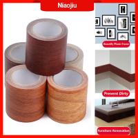 NIAOJIU 5M/Roll พื้น ปรับปรุงเฟอร์นิเจอร์ เส้นรอบวง ลายไม้ กาว เทป ซ่อมแซม