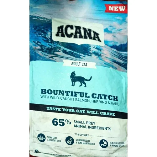 Acana Bountiful Catch (4Fish), Wild Prairie and Pacific Dry Cat Food 4