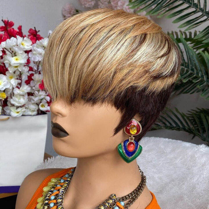 glueless-highlight-short-pixie-cut-human-hair-wigs-straight-zilian-99j-burdy-colored-for-black-ull-machine-made-wig