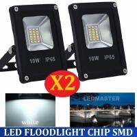 X2 เเพ็คคู่ !! LED SPOTLIGHT โคมไฟสปอร์ตไลท์ 10W รุ่น Slim Chip SMD เเสงขาว โคมไฟสนาม ไฟฟลัดไลท์ สำหรับตกเเต่งสถานที่ อาคาร สวน ส่องป้ายโฆษณา จำนวน 2 ชิ้น