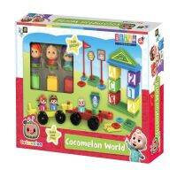 Cocomelon  Fun Brick World Fun Bricks Set ชุดก่อสร้างบล็อกขนแปรงหลากหลายประเภท