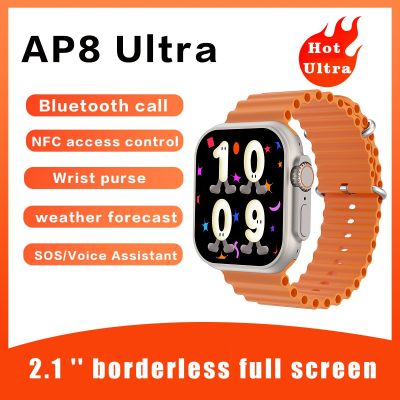 ZZOOI AP8 49mm SmartWatch ultra Men Smart watch Series 8 Ultra GPS Titanium Alloy case NFC Wireless Charging Real Screw reloj Sleep