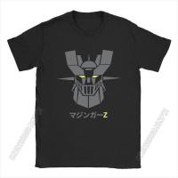 Mens T-Shirt Mazinger Z Dark Robot Vintage Pure Cotton Tees Stylish Chic T Shirts Crewneck Clothing