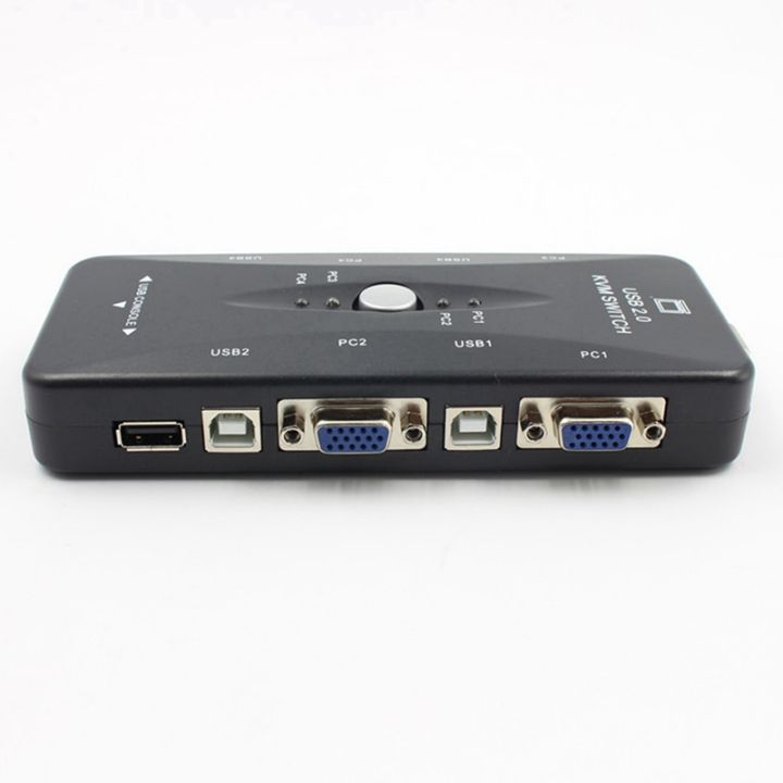 one-for-four-4-port-usb-2-0-kvm-switch-box-4-kvm-cables-keyboard-monitor-vga-svga-pc-laptop