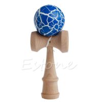 【】 Nahar Trade ของเล่นของเล่นเด็กเสริมการเรียนรู้ไม้ Kendama ไม้ไผ่ดีที่สุดของเล่นลงสีลายรอยแตก