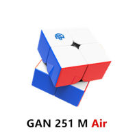 Gan 251 M Pro 2X2X2แม่เหล็ก,รูบิกปริศนาแม่เหล็กแบบไม่มีสติกเกอร์ลูกบาศก์อากาศของเล่นสำหรับเด็กรูบิค2x2【cod】